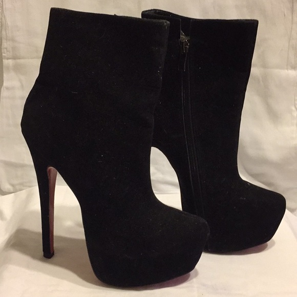 Red Sole Platform Bootie - Picture 2 of 5